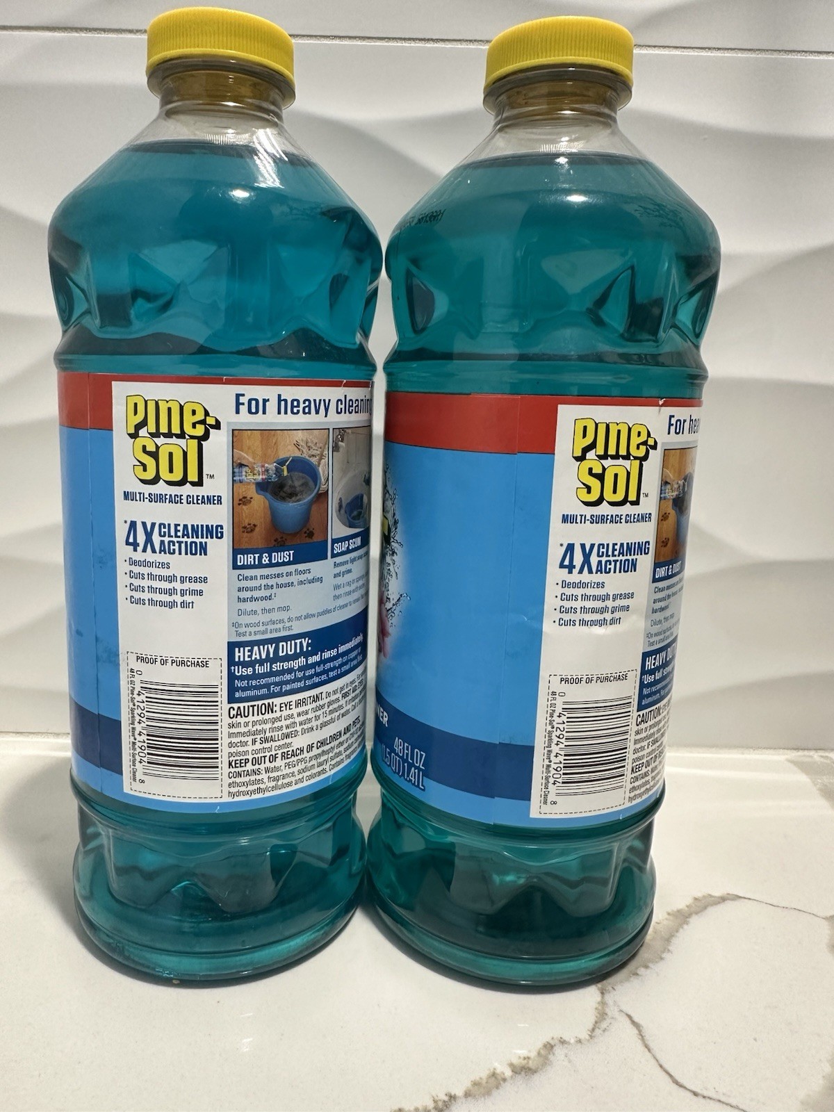 Pine-Sol Sparkling Wave 4 X Multi-Surface Cleaner Blue 48oz Discontinued Qty 2