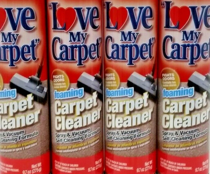 ( LOT 4 ) Love My. Carpet Foaming Cleaner, Fights Odor, Spray & Vacuum