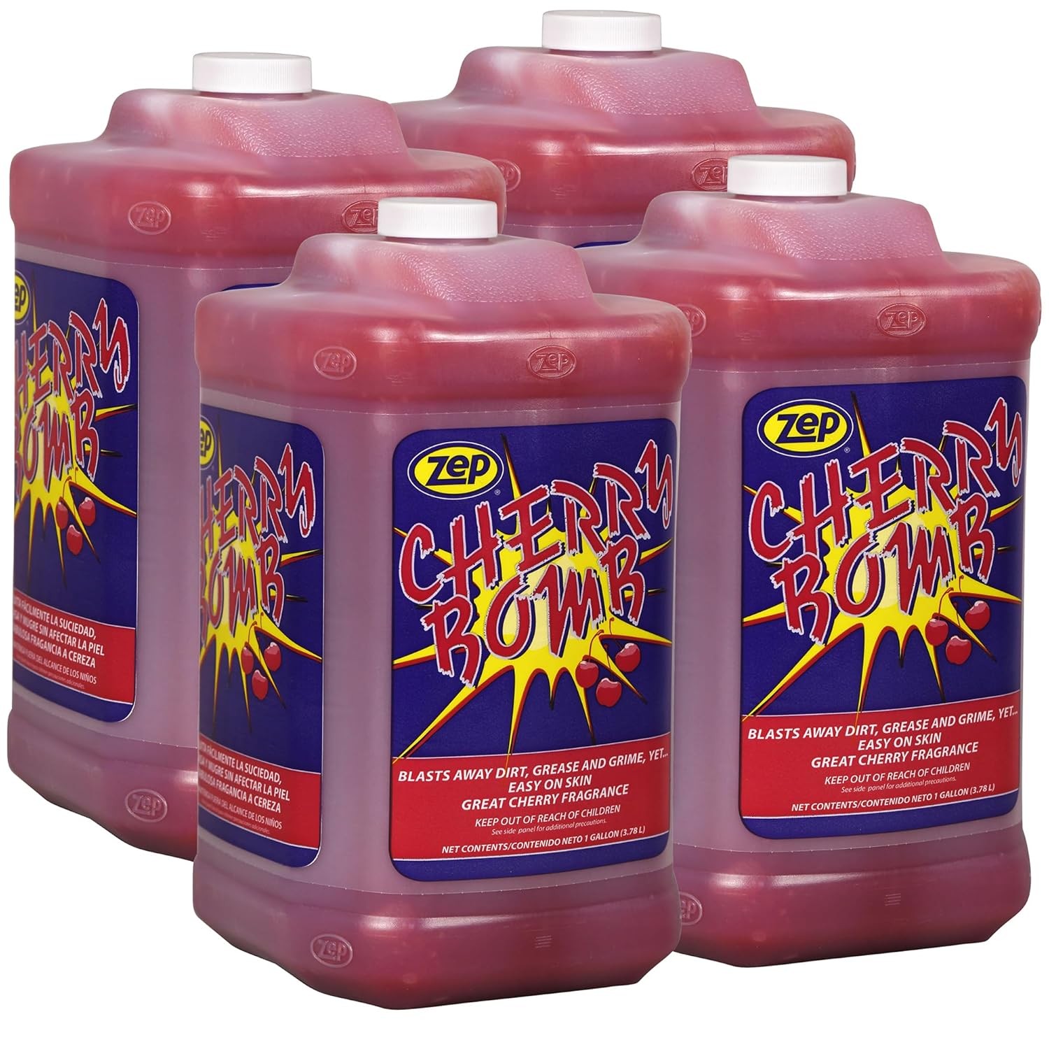 Zep Cherry Bomb Hand Cleaner – 1 Gallon (Case of 4) 95124 – Removes Stubborn I