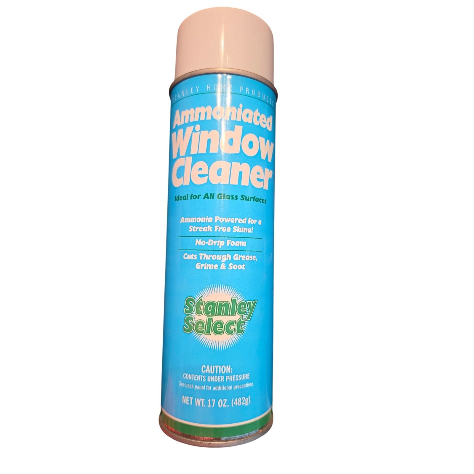 Vintage Stanley Select Ammoniated Window Cleaner 17 oz No-Drip Foam Glass Spray