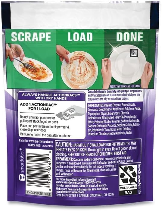 Cascade Platinum+ Dishwasher Detergent Pods Fresh 3 Count-FREE SHIPPING- 3 PACKS