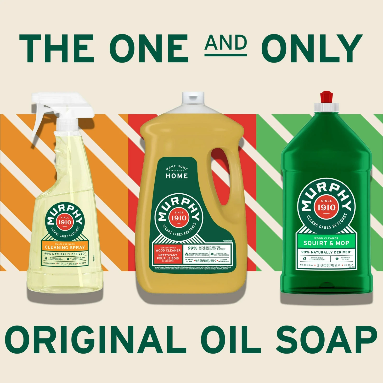 Murphy Oil Soap Cleaning Spray, Wood Cleaner, No-Rinse Floor Cleaner, 22 fl oz B