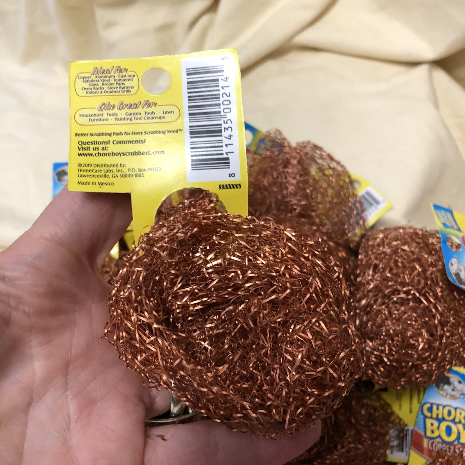Lot of 18 CHORE BOY Copper Scrubbers NWT No Box