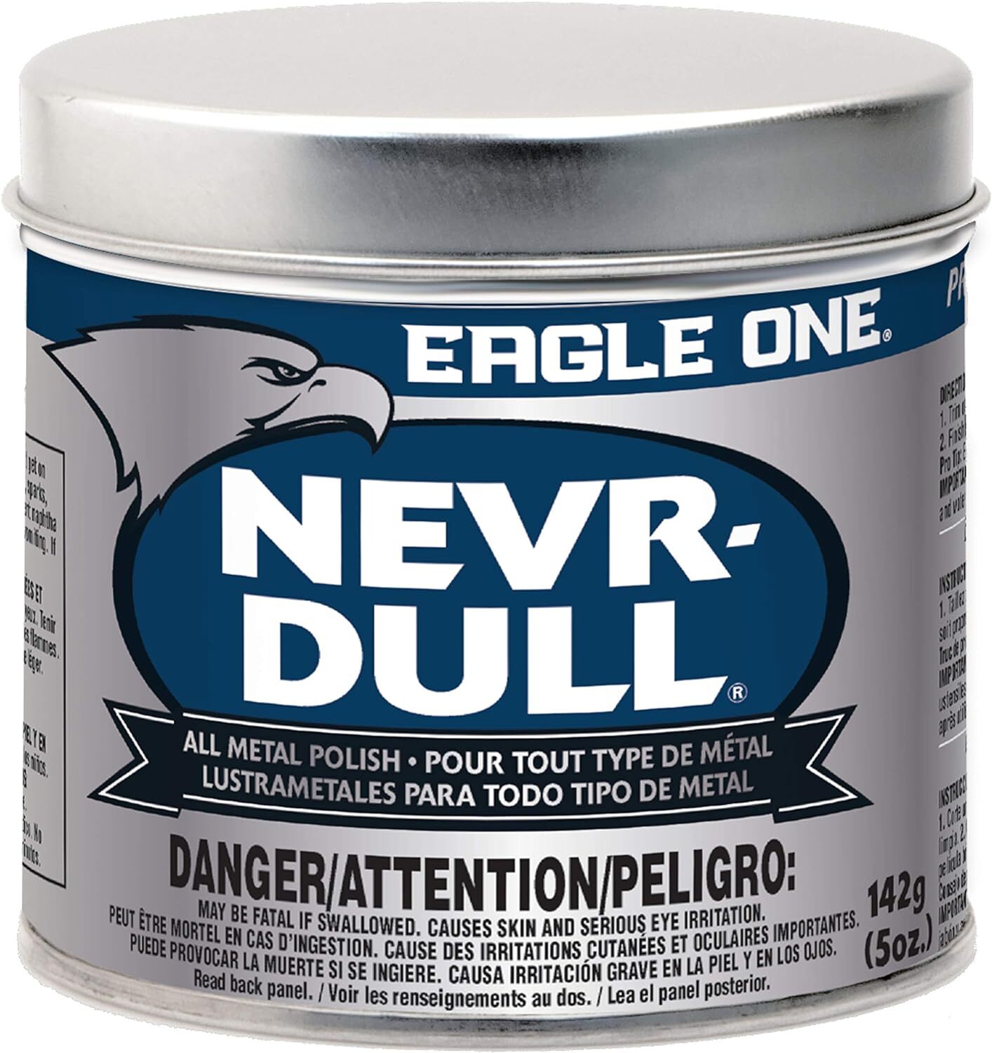 Abrillantador Para Autos, Abrillantador Para Metales Con Guata Nevr-dull, 5 …