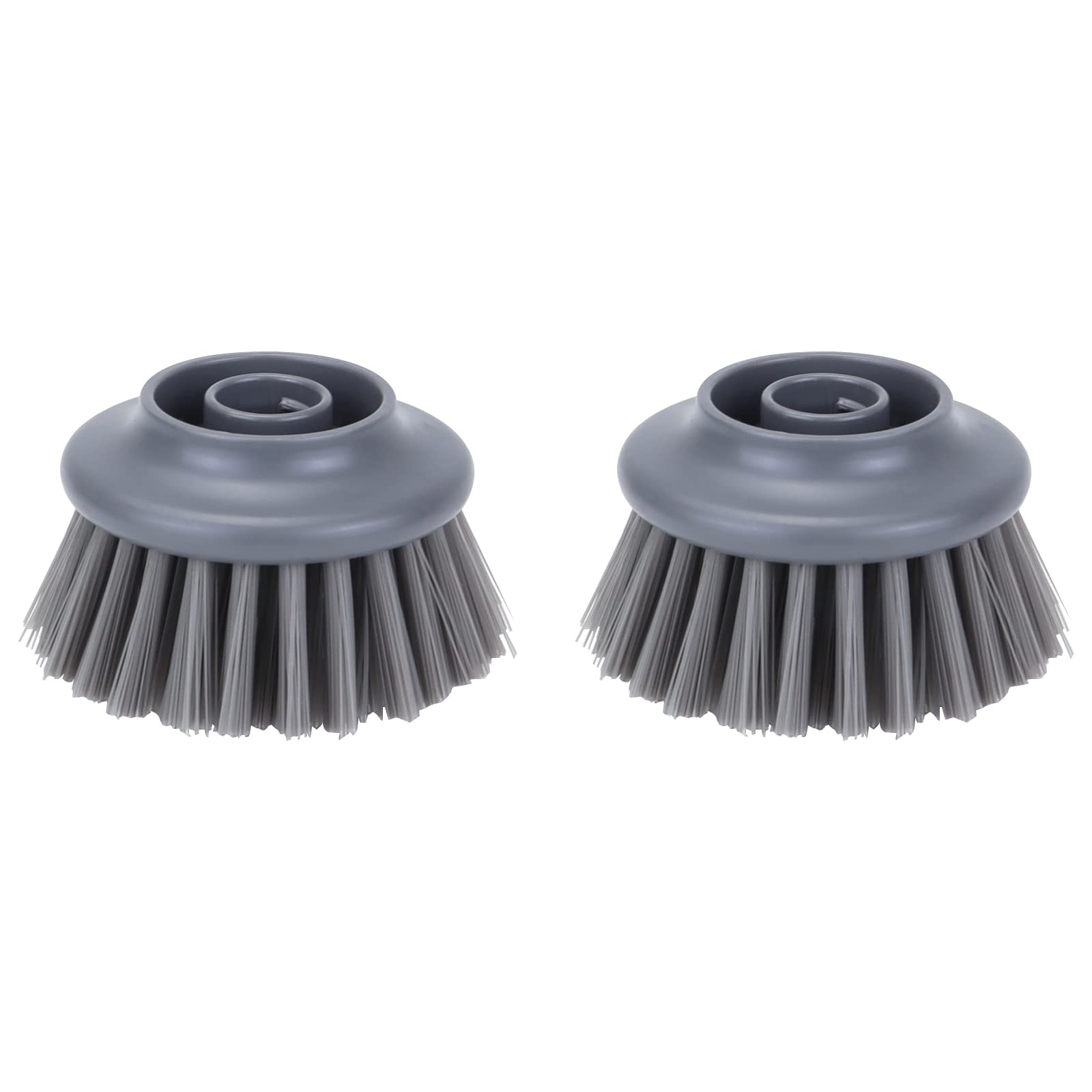 Replaceable Brush Head 2 Pack grey Nylon Bristles