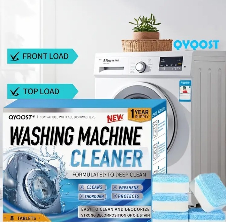 ACTIVE Washing Machine Cleaner Descaler Deep Cleaning (24 Tablet) Front Top Load