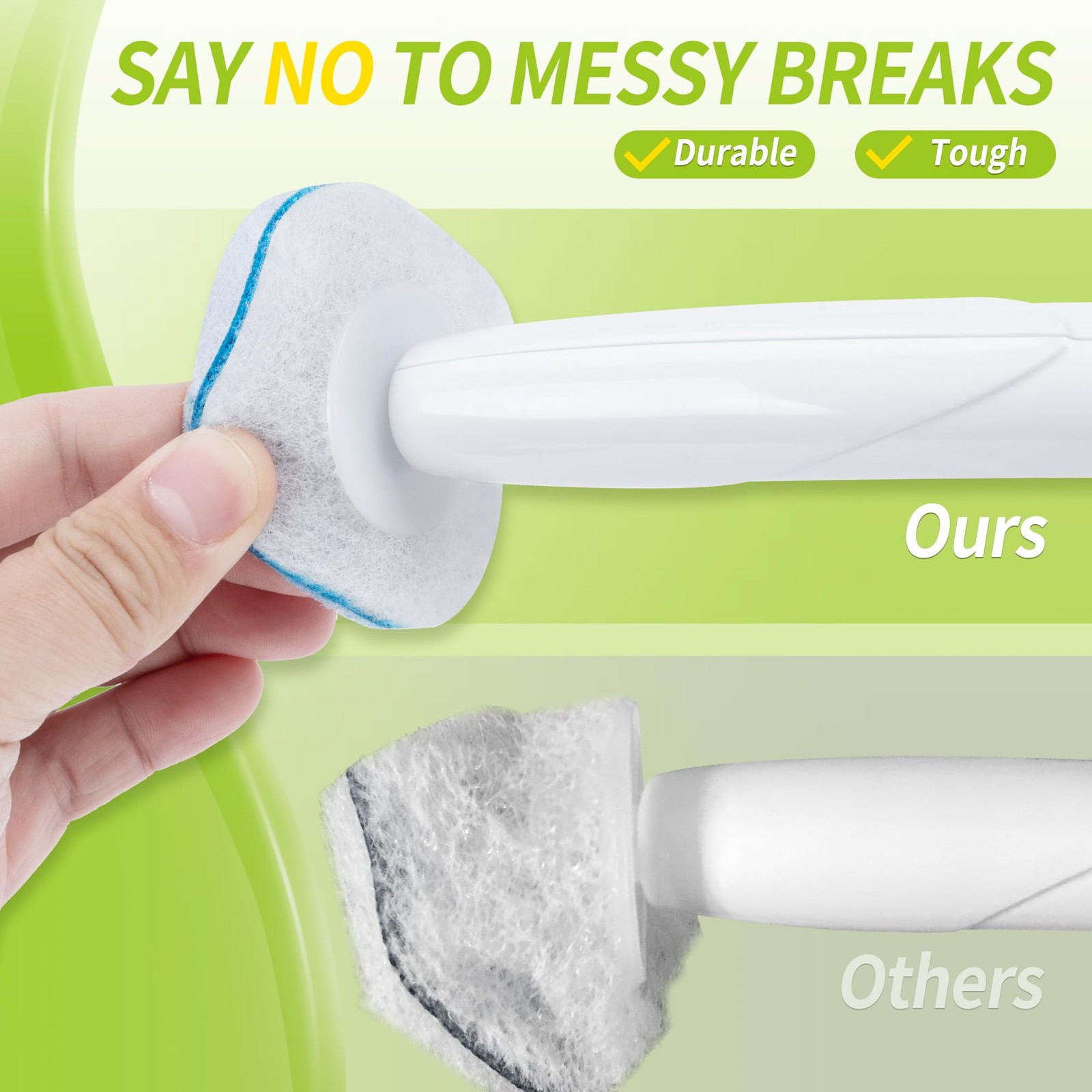 Toilet Bowl Cleaner Wand Refills Compatible with CLOROX, 63 Count Disposable …