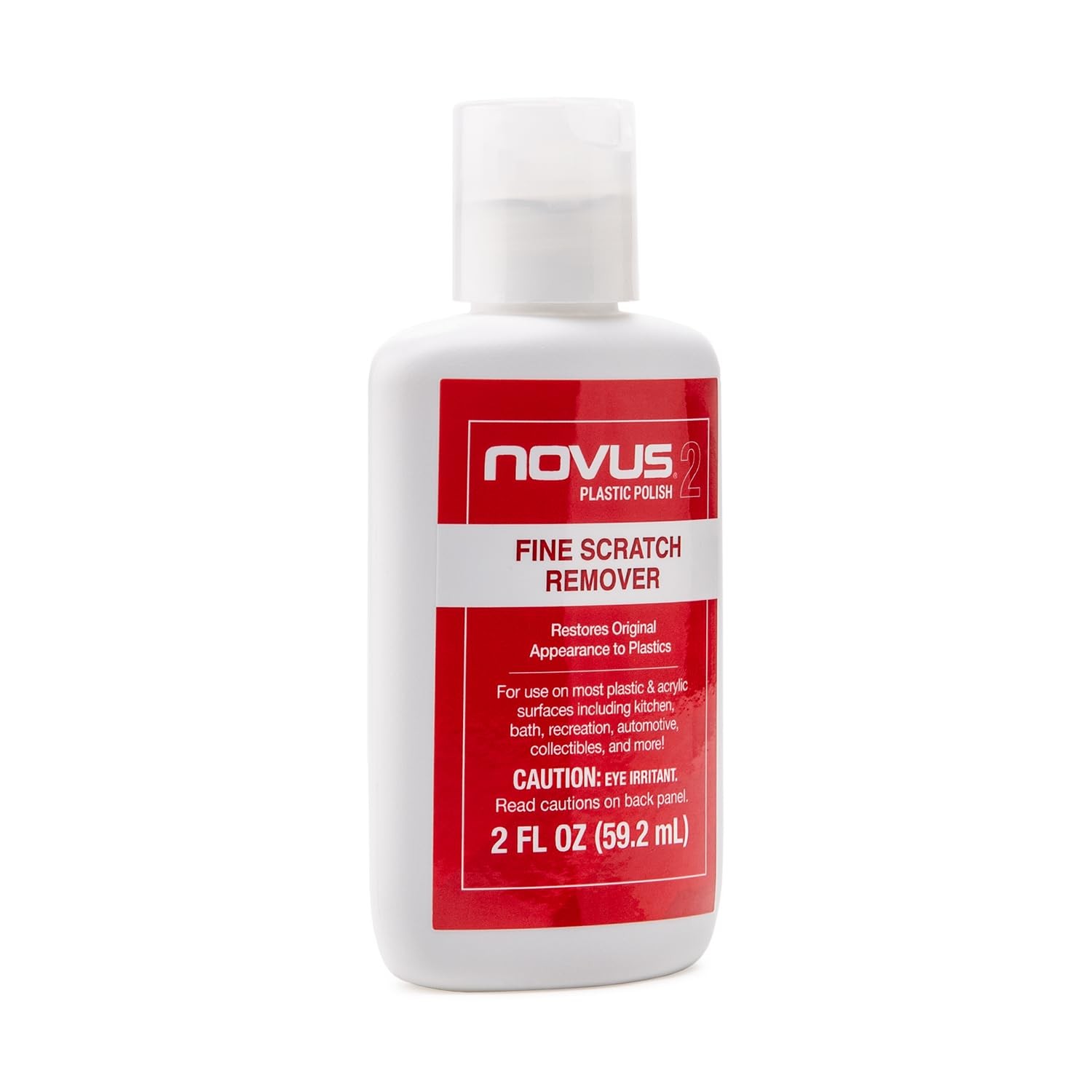 NOVUS 2 Fine Scratch Remover 2oz Restores Plastic Auto Headlamps Windshields