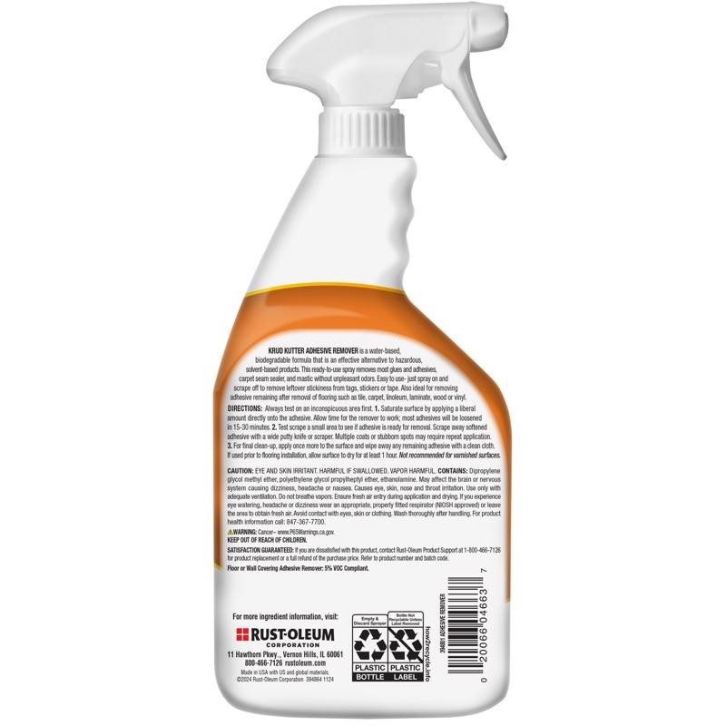 Krud Kutter Odorless Liquid Adhesive & Glue Remover Biodegradable 32oz AR324