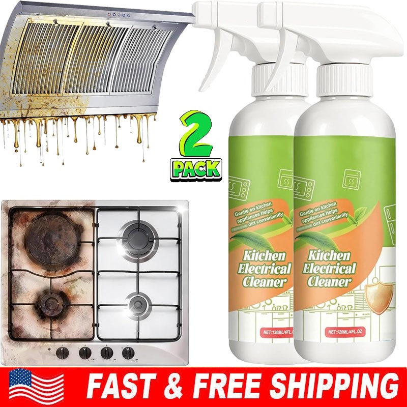 2 PCS Natural Formula to Household Appliances, Kitchen Appliance Cleaner Spray