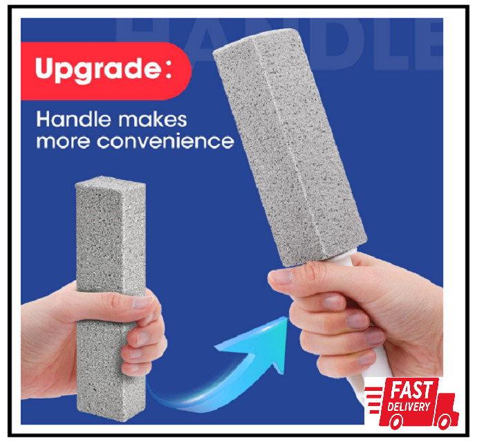 5 Pack Pumice Stone for Cleaning, Pumie Scouring Stick with Handle, Pumice Stone