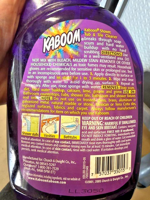 Shower, Tub & Tile Cleaner Spray Bottle, 32 oz. VINTAGE – See Photos