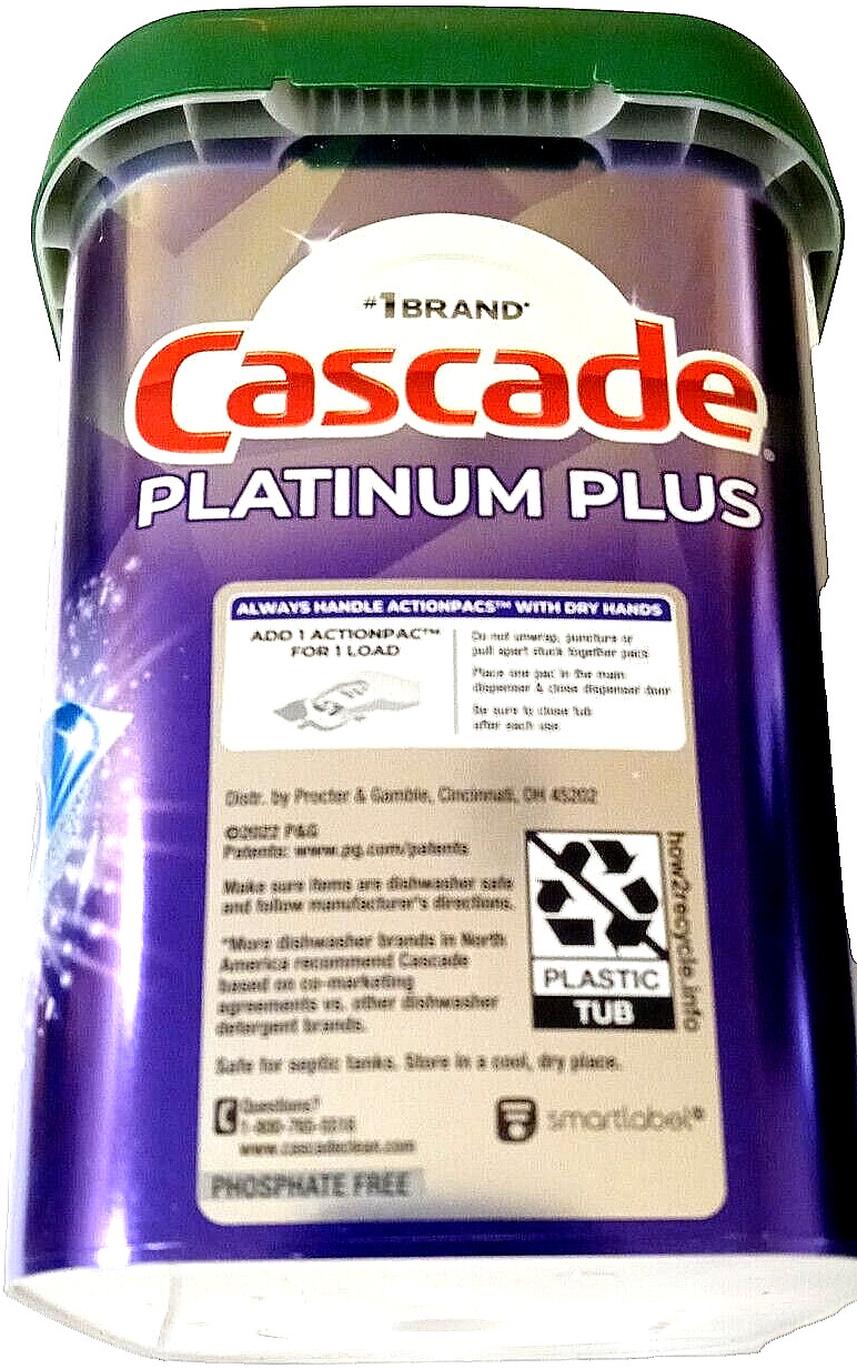 Cascade Platinum Plus Dishwasher Detergent Pods Fresh Scent 81 Actionpacks