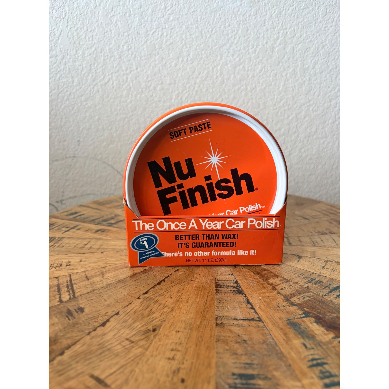 Nu Finish Soft Paste Car Polish The Once A Year Car Polish 14 oz NFP-80 New