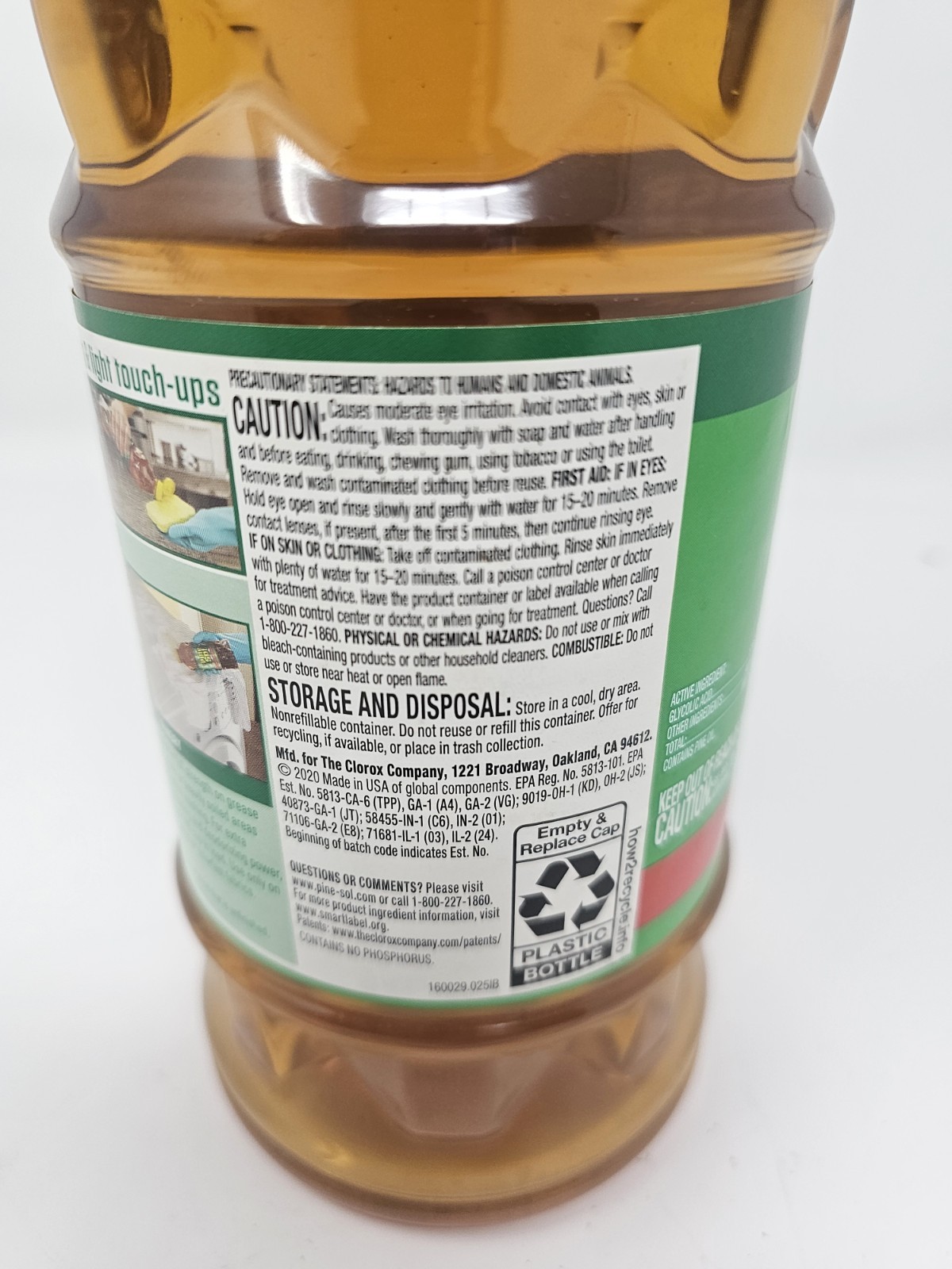 (1) 40 oz Pine Sol ORIGINAL Formula w/ PINE OIL Glycolic Acid Cleaner