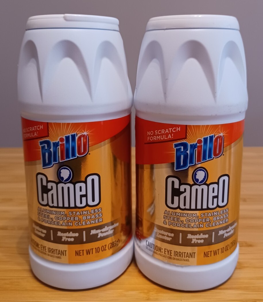 2x Brillo Cameo 10 Oz each Stainless Steel, Copper, Brass & Porcelain Cleaner