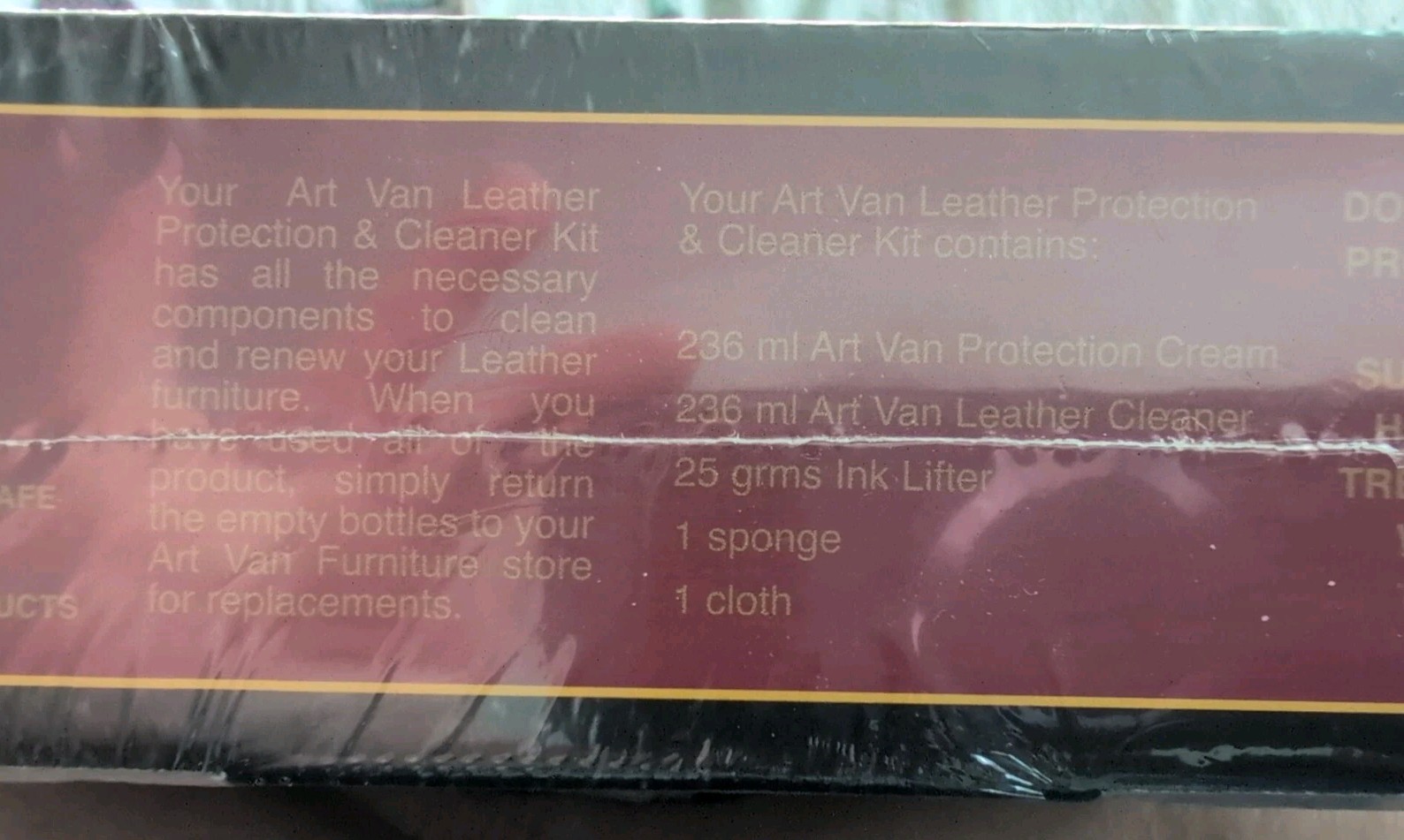 Art Van Leather Protection & Cleaning Kit NEW SEALED Discontinued Product!