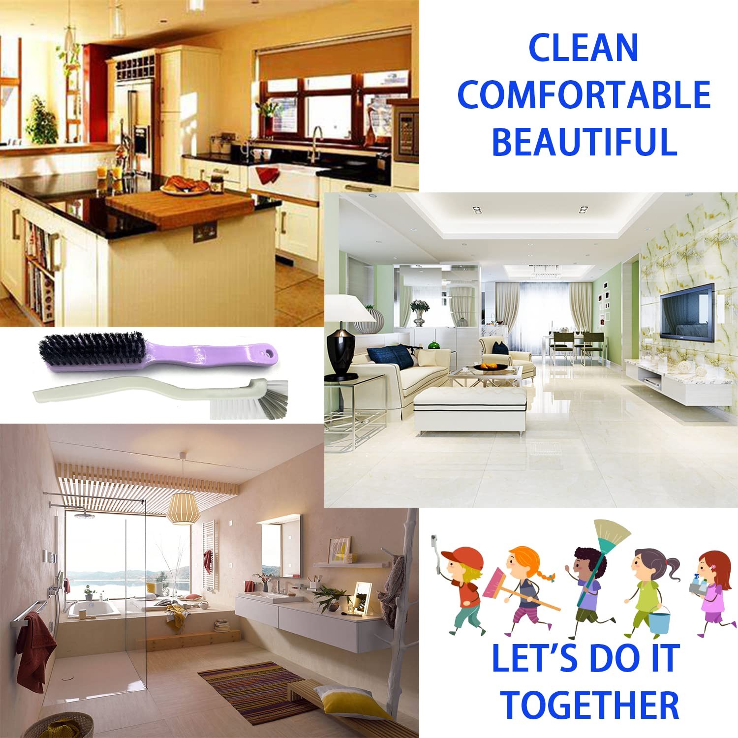 Cleaning Brushes Dish Brush Kitchen Washing Brush Set Shoe Brush Scrub Brush …