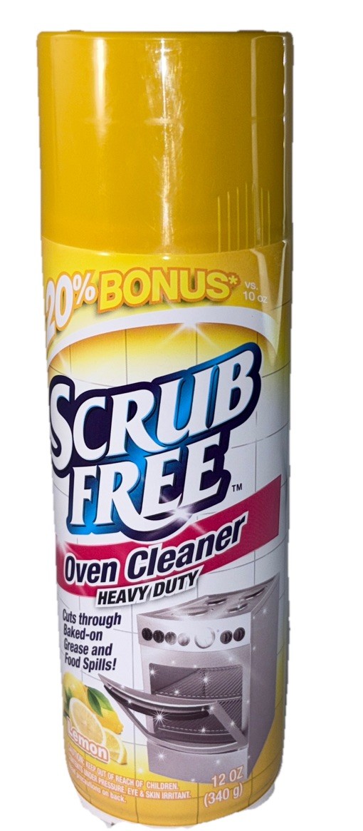 Scrub Free OVEN CLEANER Heavy Duty-Cuts Thru Grease/Food Spills-Lemon Scent 12oz