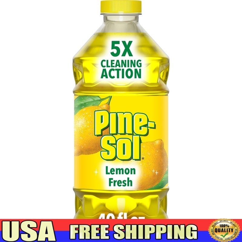 Multi-Surface Cleaner Lemon Fresh Deodorizes Cuts Grease Removes Grime 40oz New