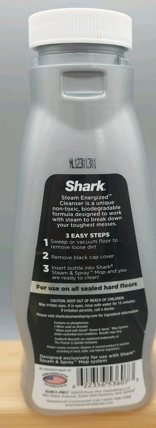 Shark Steam Spray Mop Energized Cleanser Multi Floor Waterfall Fresh 20fl.oz NEW
