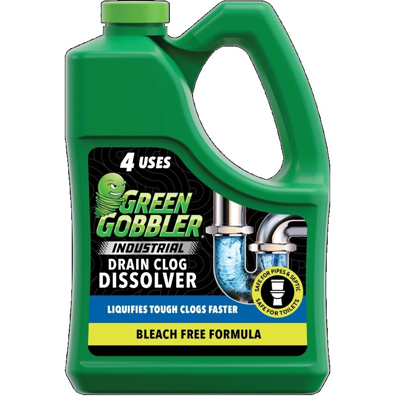 Green Gobbler Industrial Strength Drain Clog Cleaner Gel – 64oz