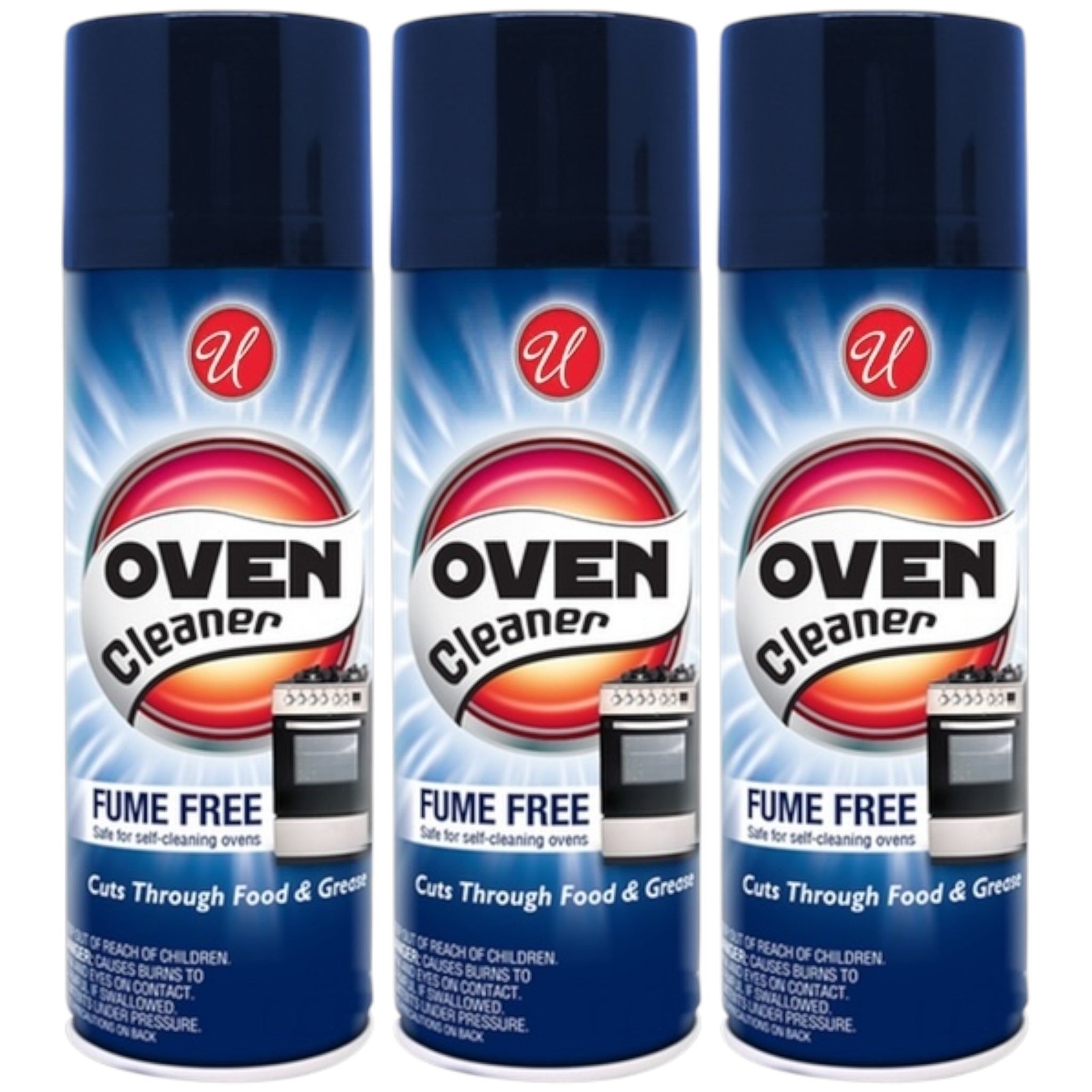 Fume Free Oven Cleaner (Safe for Self-Cleaning Ovens), 12oz. (Pack of 3)