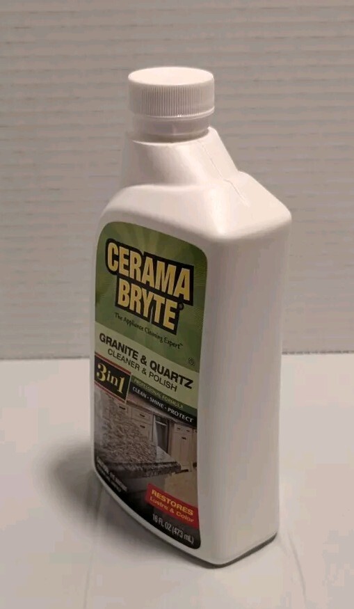 CERAMA BRYTE Granite & Quartz Cleaner & Polish 3 in 1. 16 Ounces. NEW