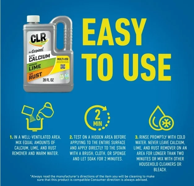 28 oz Calcium Lime Rust Remover Hard Water Stain Cleaning Solution