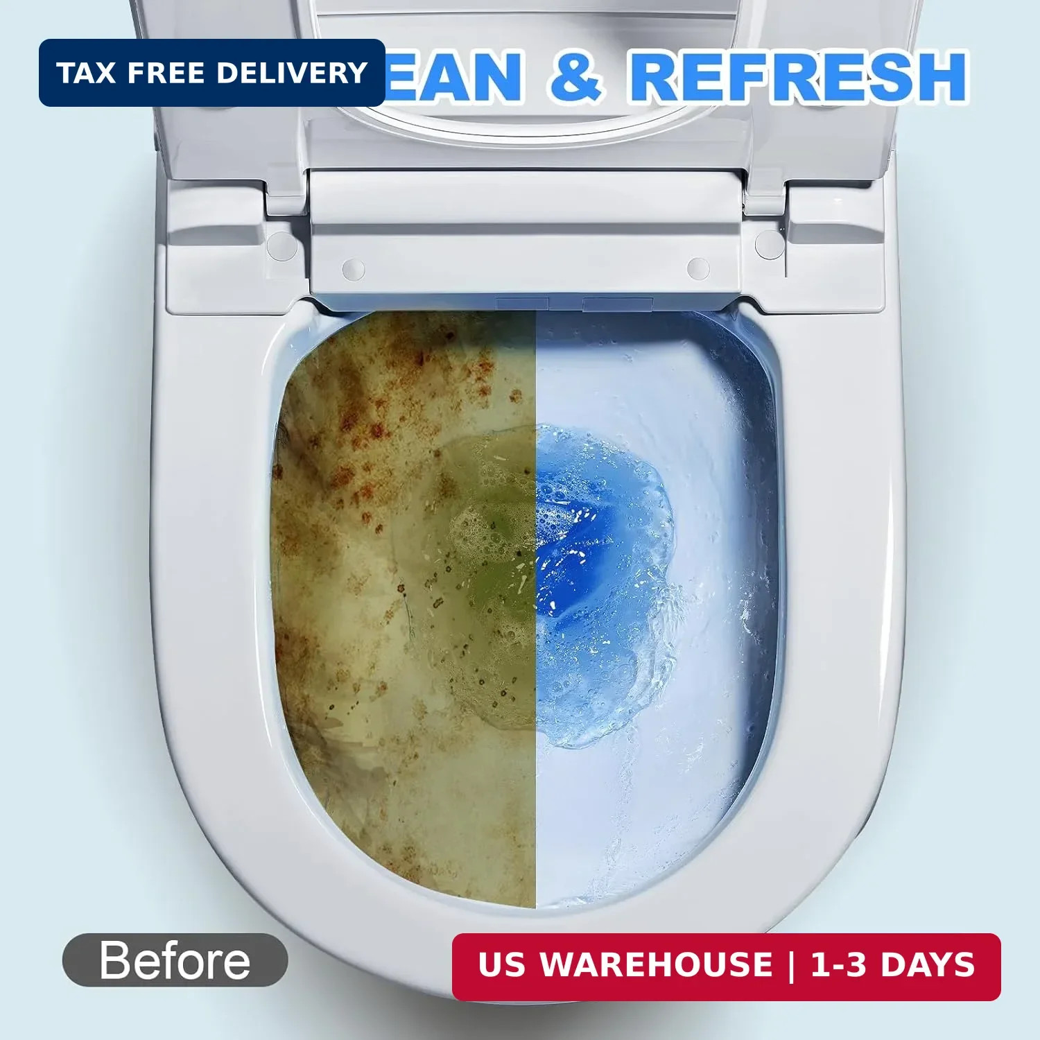CHMI 100 Pack Toilet Bowl Cleaner Tablets, Long-lasting Bathroom Toilet Tank Cle