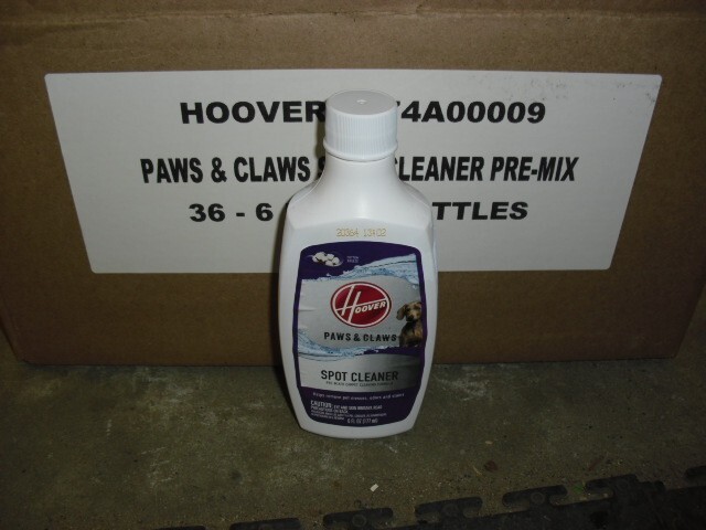 Case of 36 6oz bottles Hoover Paws & Claws Spot Cleaner Carpet Cleaning Formula