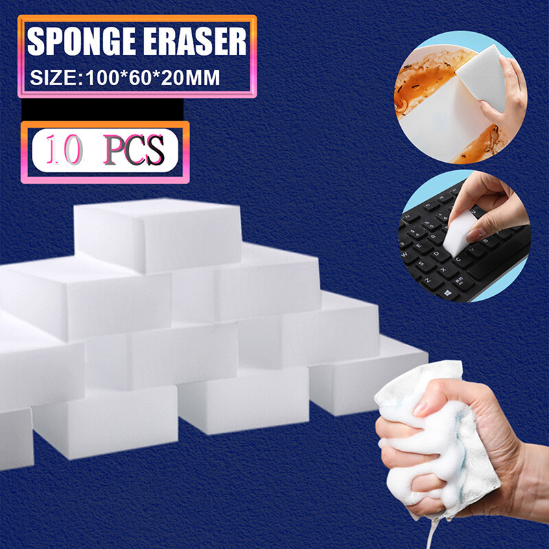 10-100X Magic Cleaning Sponge Eraser Stain Remover Melamine Foam Washing Tool