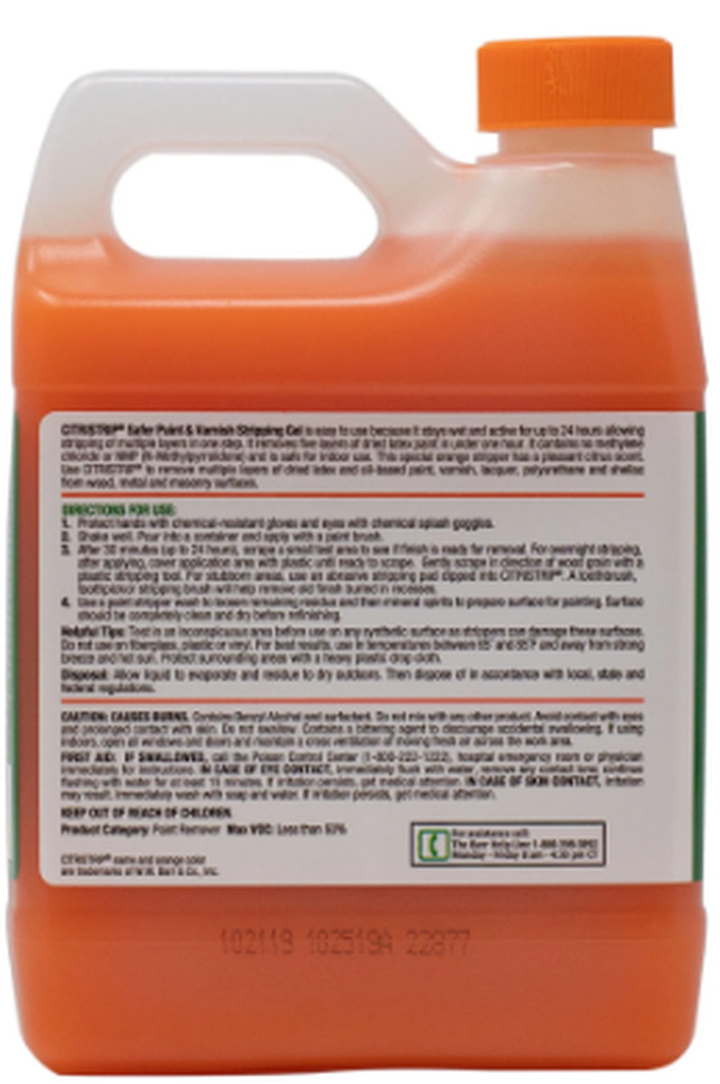 CitriStrip Paint & Varnish Stripping Gel, Citrus Scent, 1 Quart.Best Price