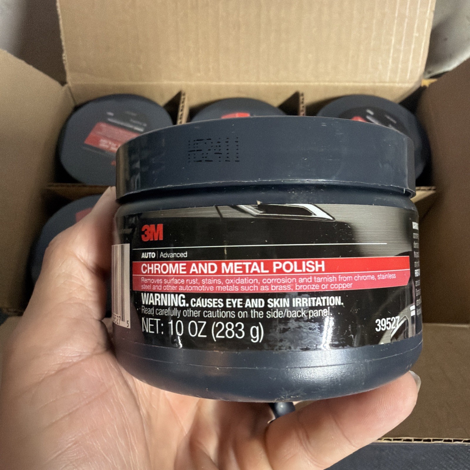 6x FULL CASE! 3M Chrome And Metal Polish 39527 10 oz Automotive FAST USA SHIP!