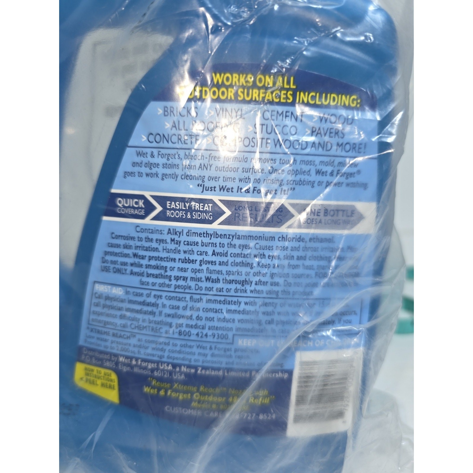 Wet & Forget Outdoor Cleaner Extreme Reach 48 oz SEALED