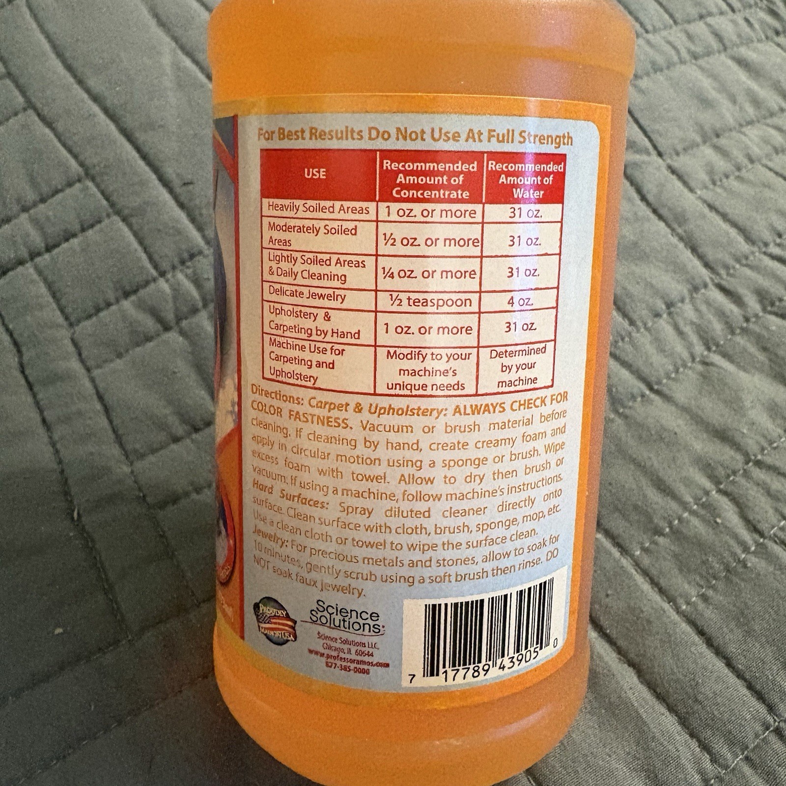 Professor Amos Shock It Clean Extreme Multi Purpose Cleaner Citrus Zest 16 Oz