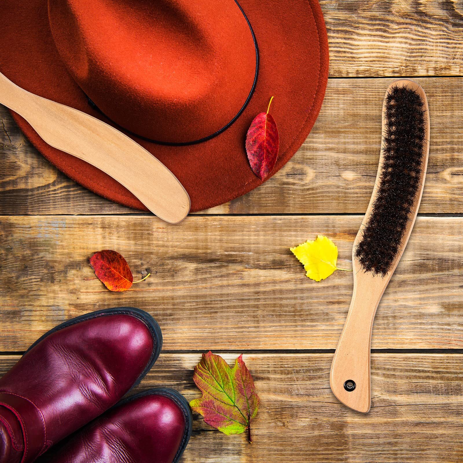 2 Pack Felt Hat Cleaning Brush for Western Cowboy Hat Fedora Hat Baseball Cap