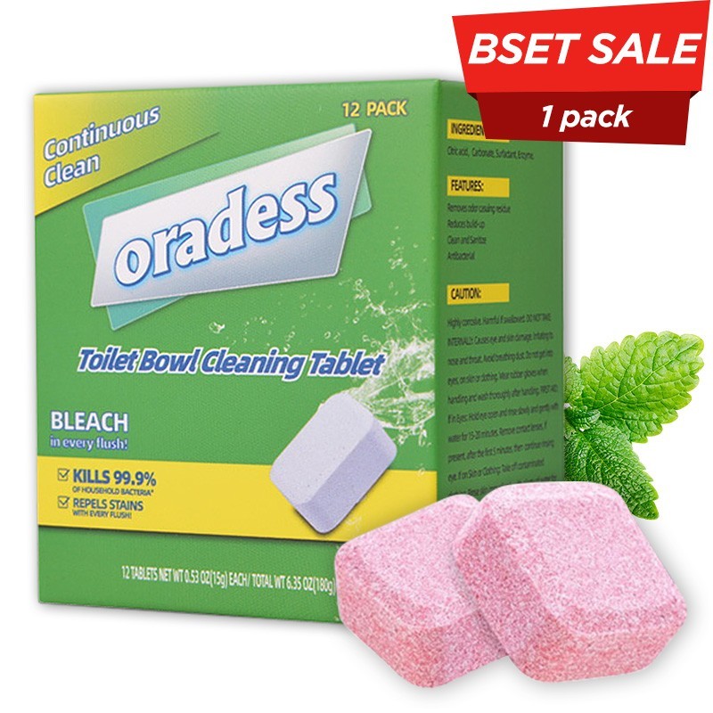 Toilet Bowl Cleaner Tablets, No Harsh Chemicals, Plant-based toilet Cleaner