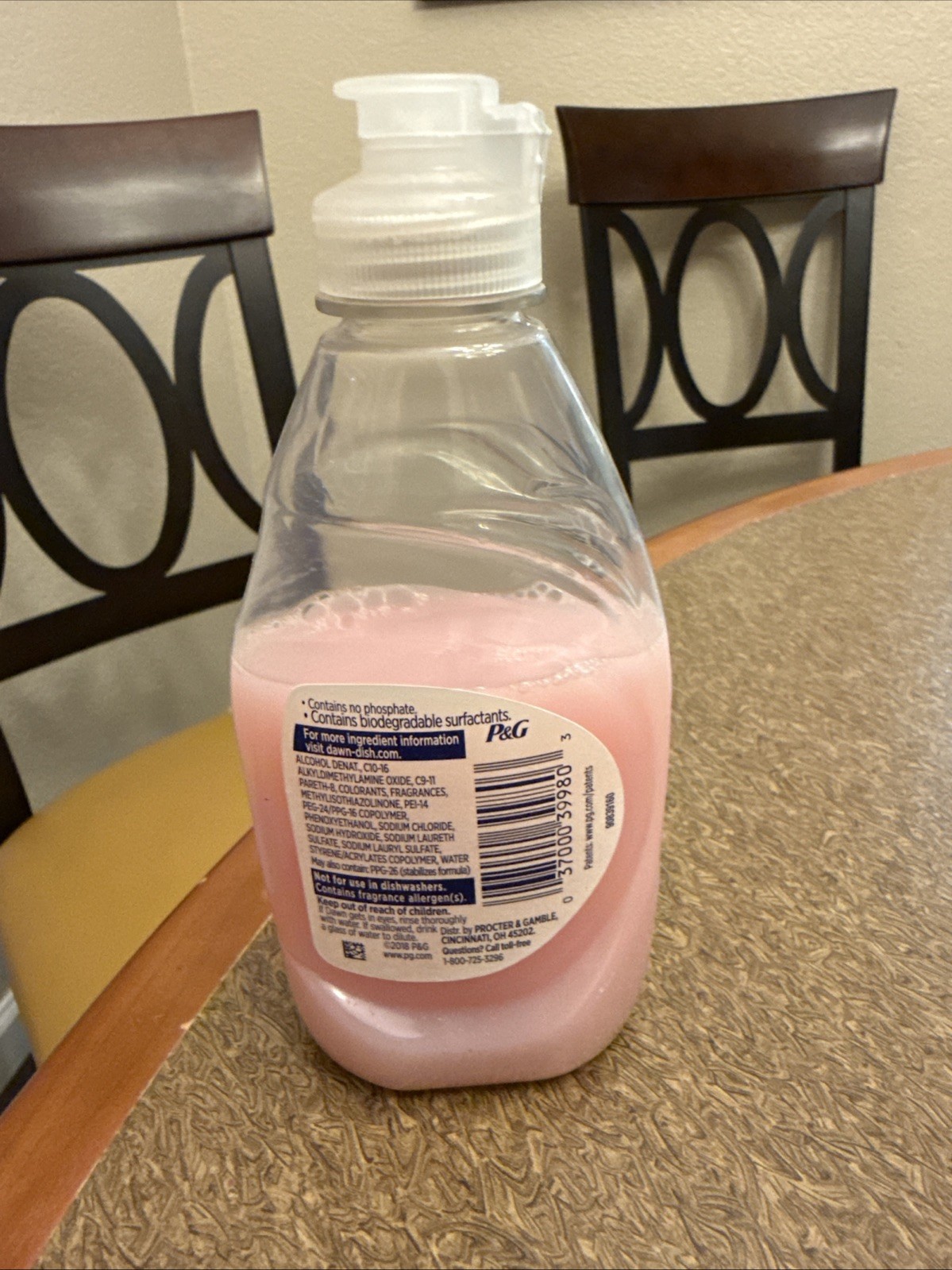 DAWN Pomegranate Rose Water Ultra Gentle Clean Dishwashing Soap 7oz