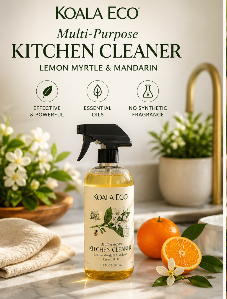 Koala Eco Kitchen Cleaner Lemon Myrtle & Mandarin Multi Purpose Natural Spray
