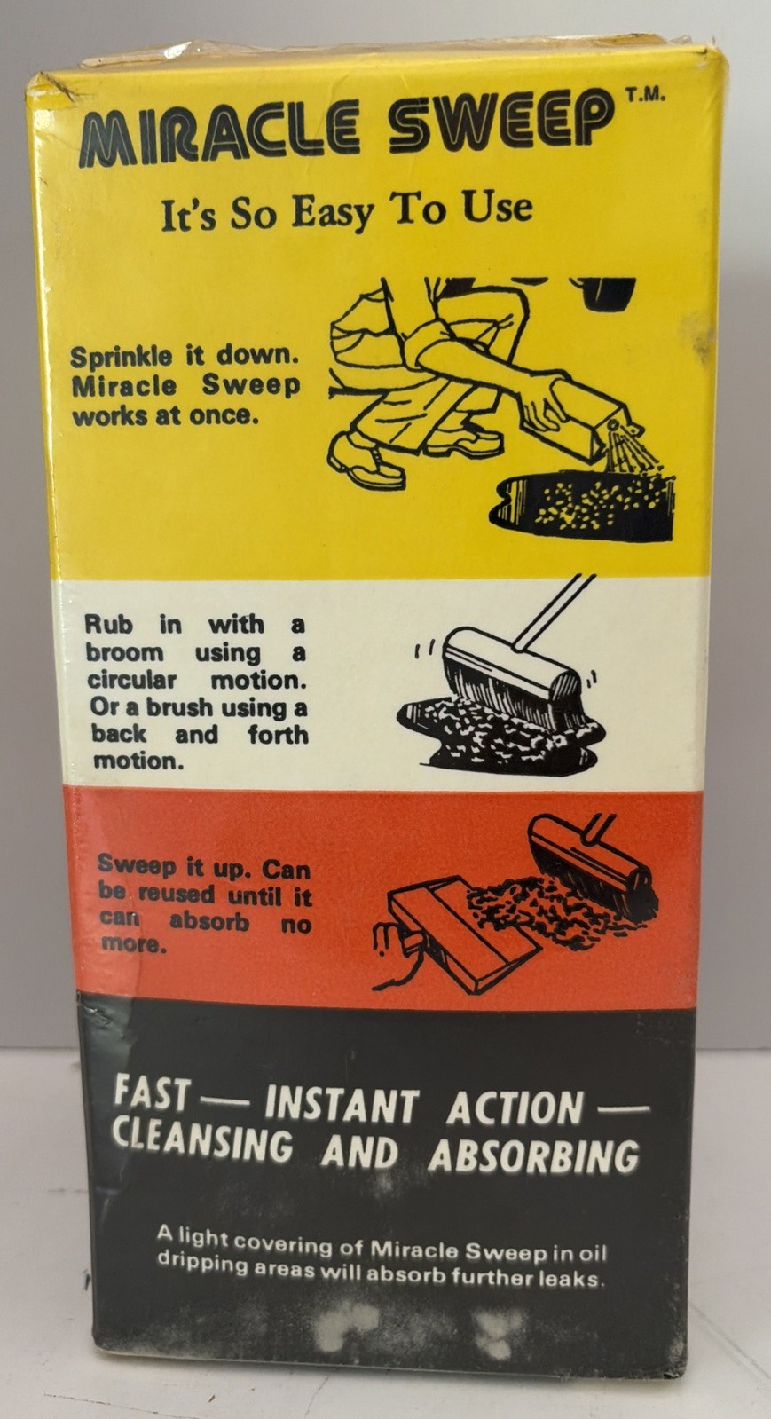 Vintage Miracle Sweep Multipurpose Indoor And Outdoor Cleaner NEW