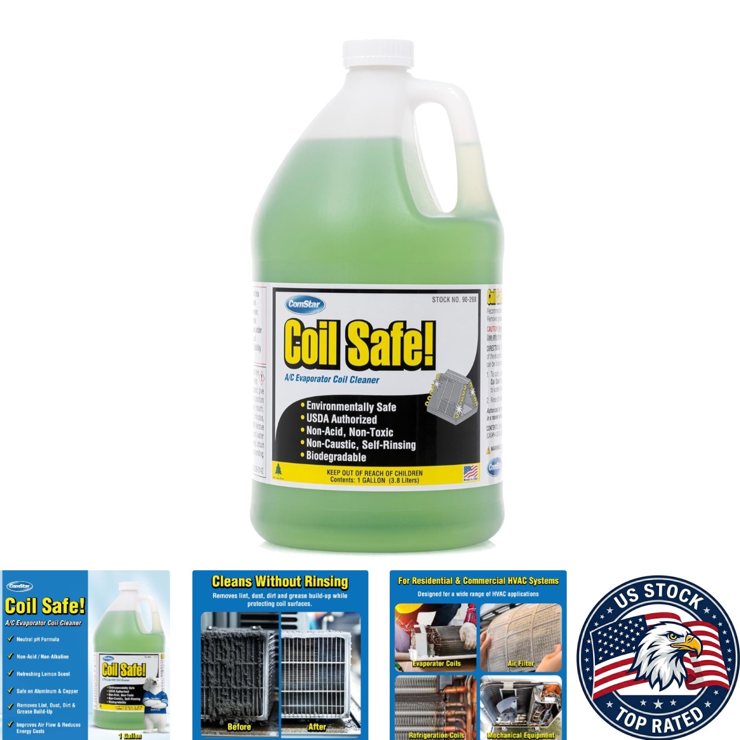 Versatile 1 Gallon Evap Coil Cleaner – Non-Toxic & Easy to Use for All Systems