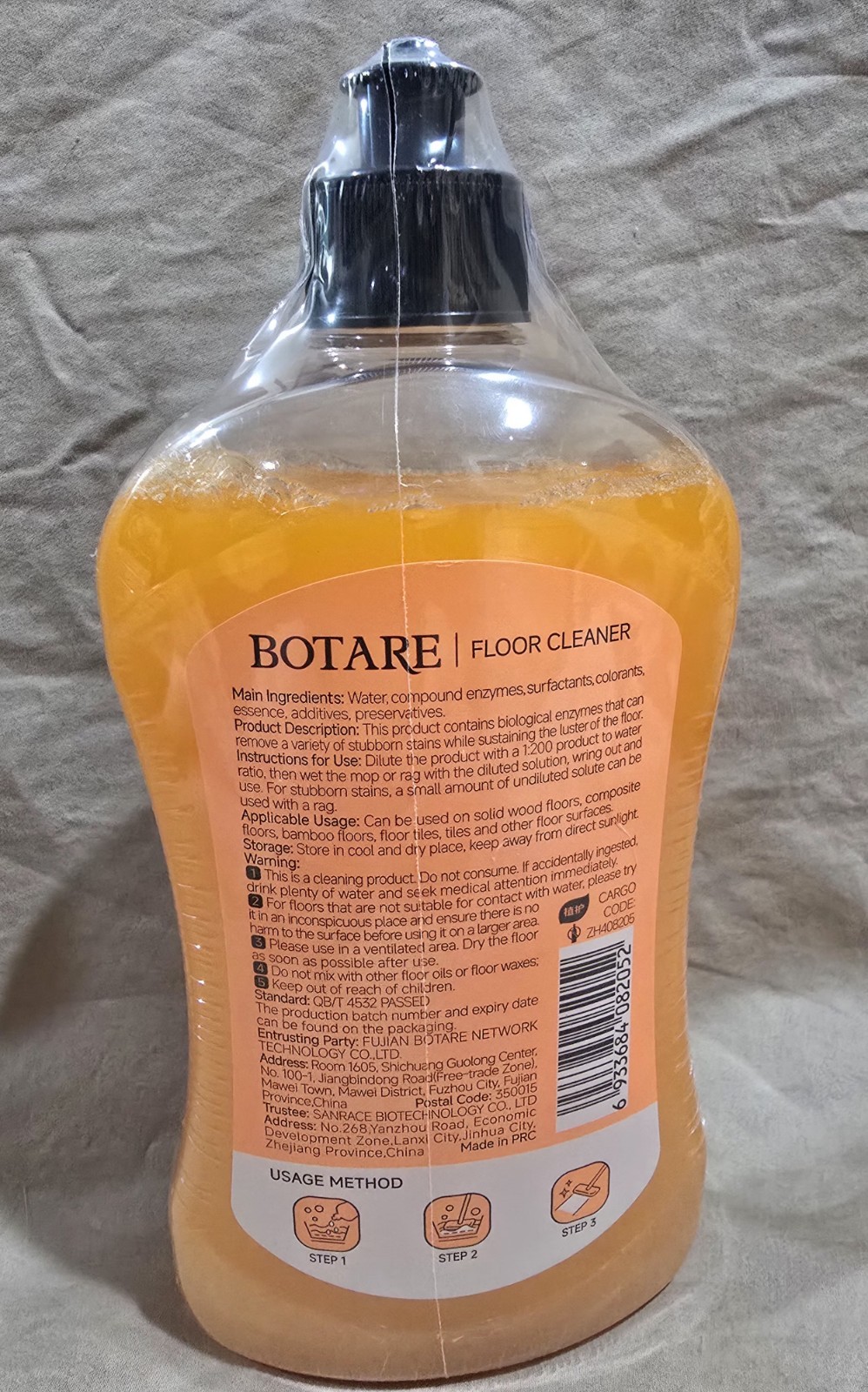 Botare Floor Cleaner – All-Surface Concentrated Formula Enzyme High Performance