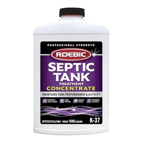 Septic Tank Treatment Concentrate 32 oz – Safe for All Plumbing Systems, Colorle