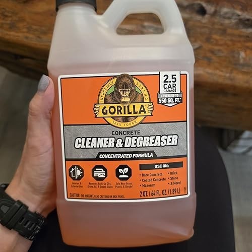 Gorilla Concrete Cleaner Degreaser 64oz Concentrate Removes Oil Grease