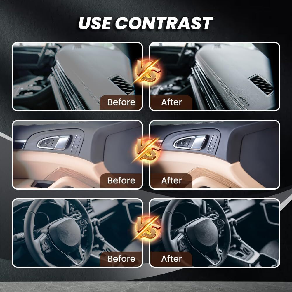 Car Plastic Restorer Trim Cleaner Foam Applicator – Safe Auto Detailing