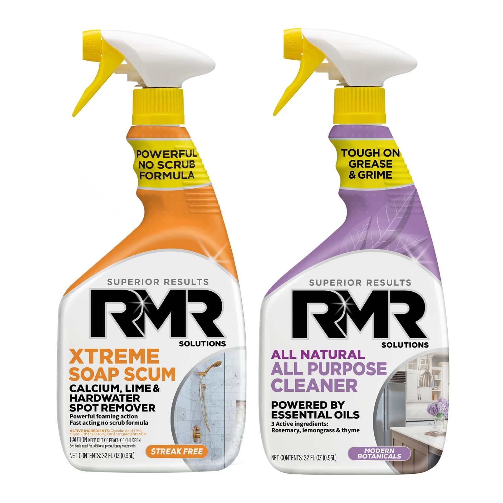 Xtreme Soap Scum Remover & All-Purpose Cleaner Bundle – 2-Step Bathroom & Househ