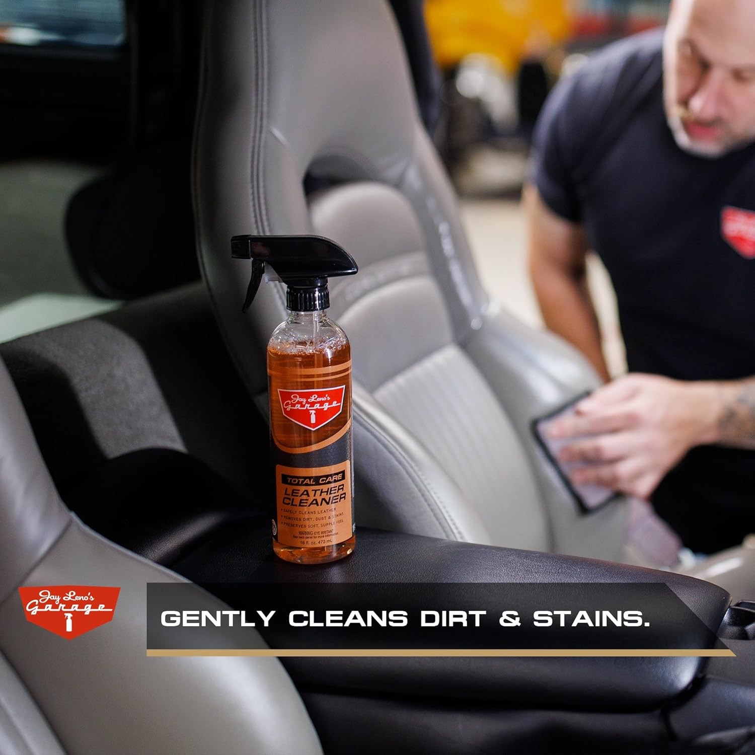 Jay Leno’s Garage Leather Cleaner and Conditioner Car Interior Kit 4pc