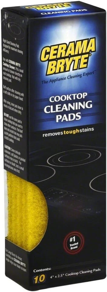 1 x 10 Pack Cleaning Pads Cooktop and Stove 10 Count (Pack of 1)