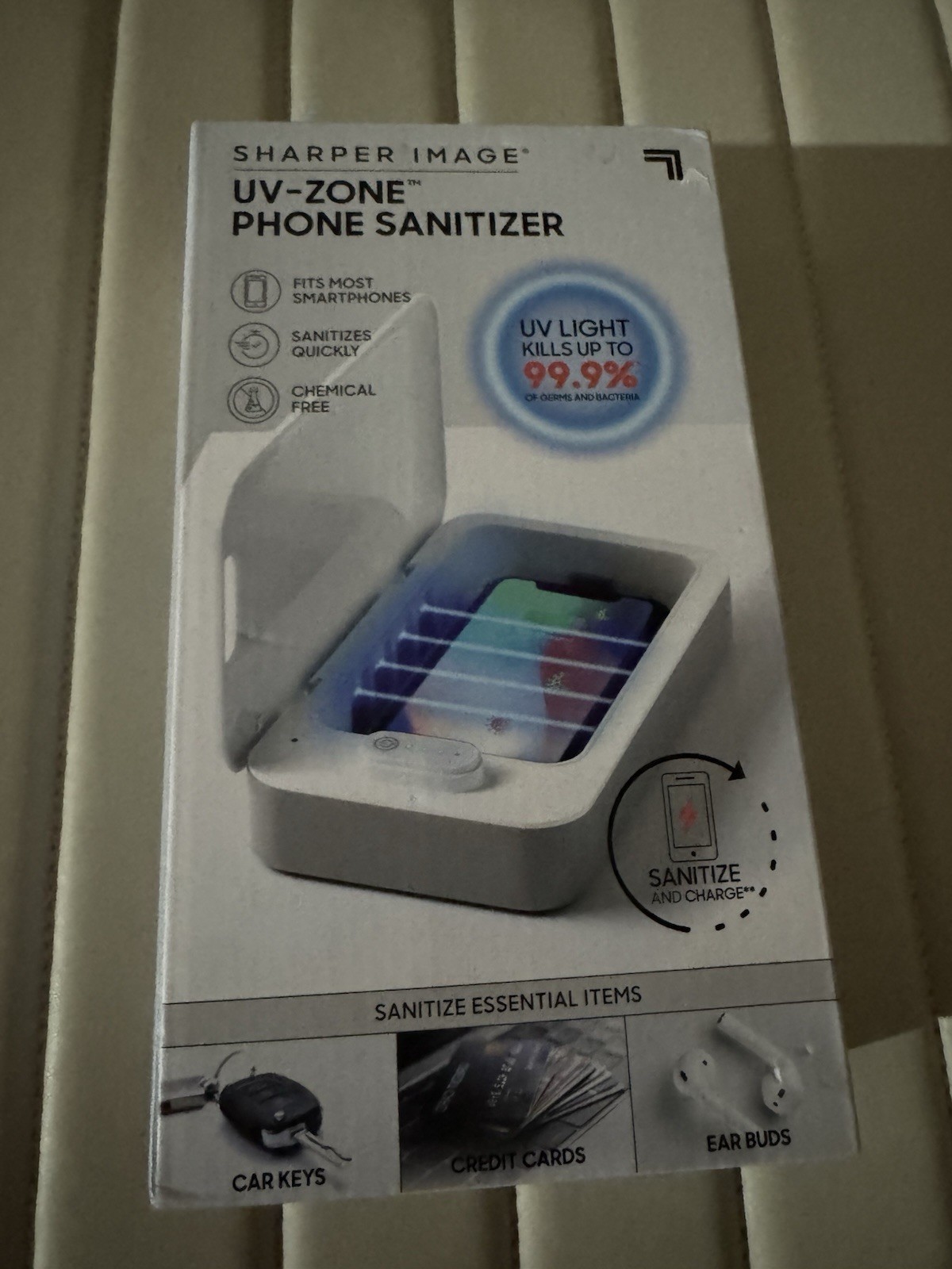 Sharper Image ~ UV-Zone Phone & Small Item Sanitizer, NEW!